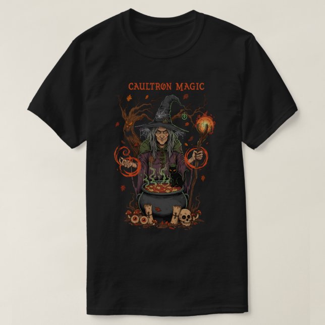 Witch Halloween T-shirt (Design Front)
