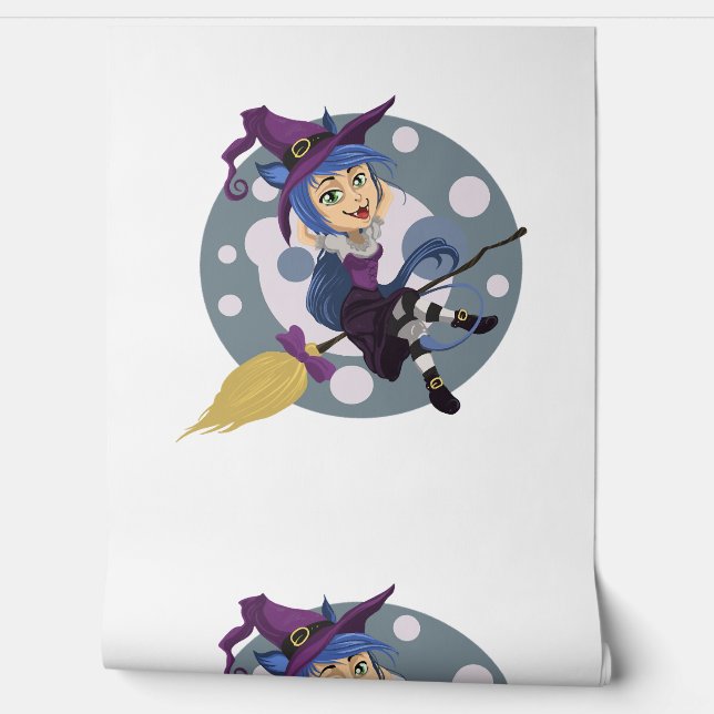 witch halloween wallpaper (Unrolling)