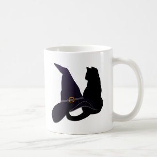 Witch Hat and Cat Coffee Mug