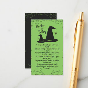 Witch Hat Baby Shower Halloween Enclosure Card