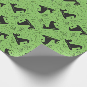 Witch Hat Baby Shower Halloween Wrapping Paper