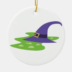 Witch Hat Ceramic Tree Decoration