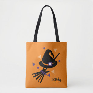 Witch Hat Confetti Witchy Tote Bag