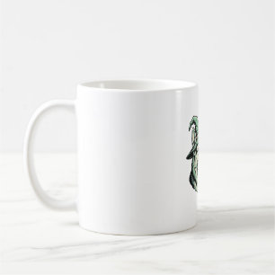 Witch Hat Dog Vintage Engraving Halloween Humour D Coffee Mug