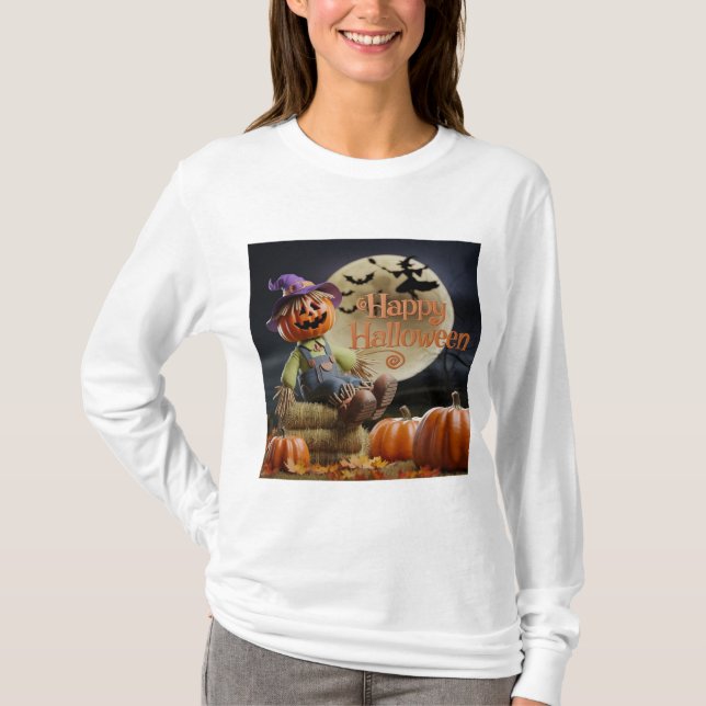 Witch Hat Long Sleeve T-Shirt (Front)