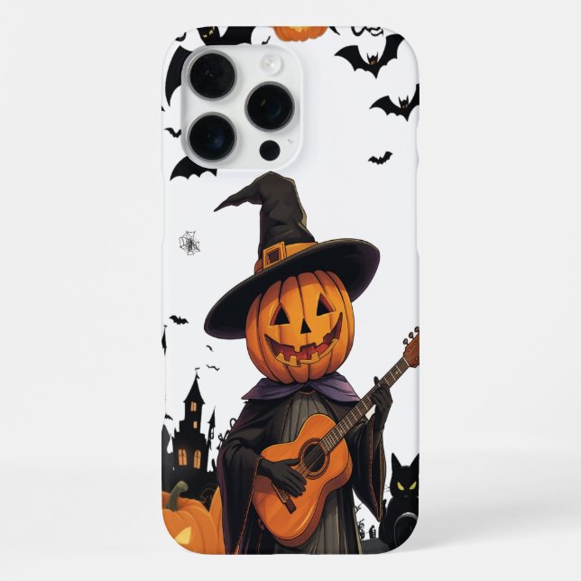 Witch Hat Pumpkin Halloween Vibes iPhone Case (Back)