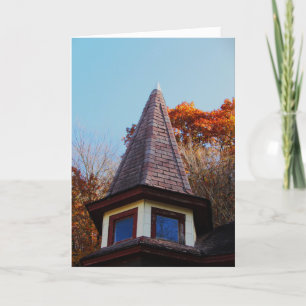 "Witch Hat Turret Room" Hallowe’en Card