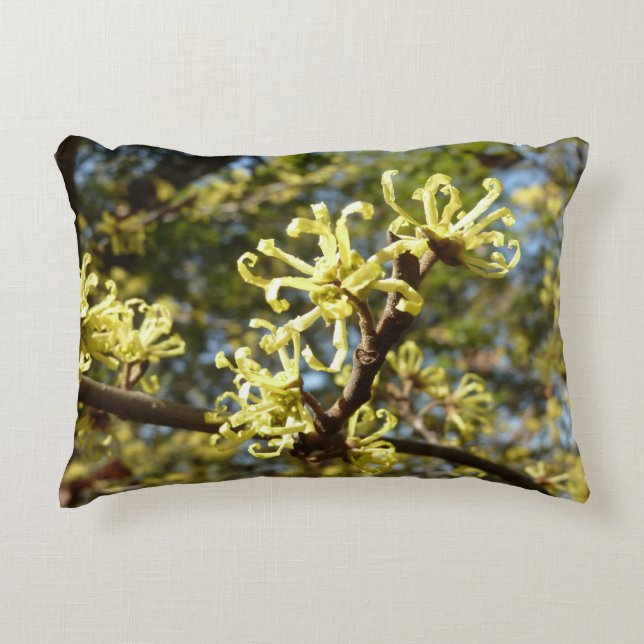 Witch Hazel Flowers Decorative Cushion (Front)