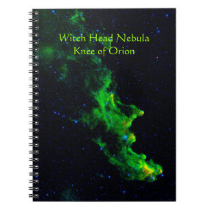 Witch Head Nebula deep space astronomy image Notebook