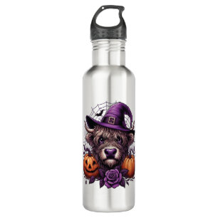 Witch Highland Halloween Cow 710 Ml Water Bottle