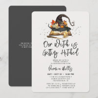 Witch Hitched Grey Halloween Bridal Shower