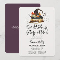 Witch Hitched Purple Halloween Bridal Shower