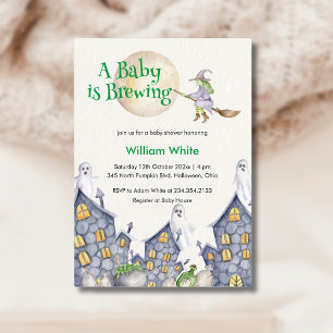 Witch House Cauldron Baby is Brewing Shower Invitation
