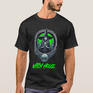 Witch House Green Witch Logo Vintage  T-Shirt