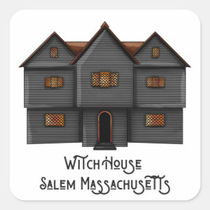 Witch House Salem, Massachusetts Square Sticker