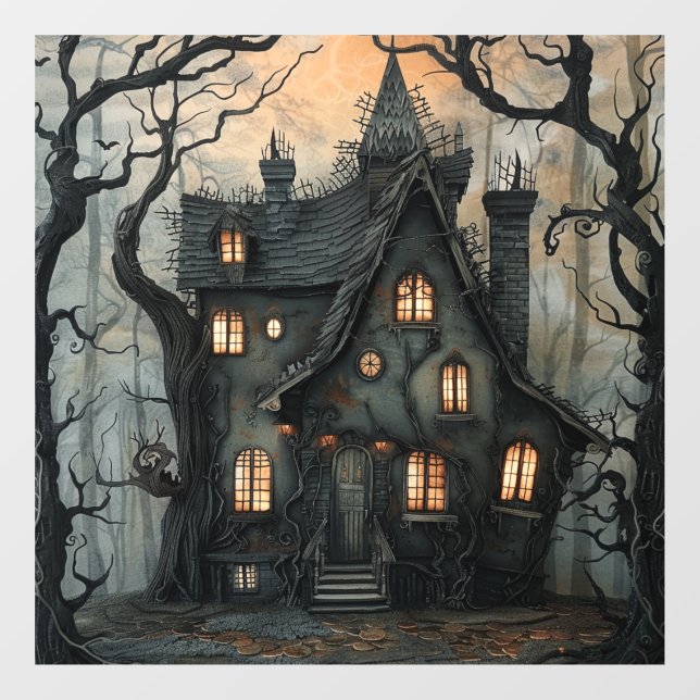 Witch House Window Cling (Sheet)
