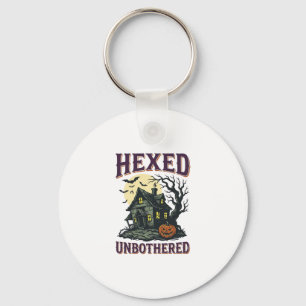 Witch Humour Shirt Vintage Haunted Cottage Hallowe Key Ring