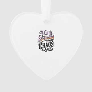 Witch Humour Shirt With Spellbound Chaos Typograph Ornament