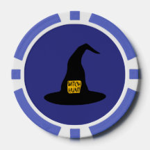 WITCH HUNT WITCH HAT POKER CHIP
