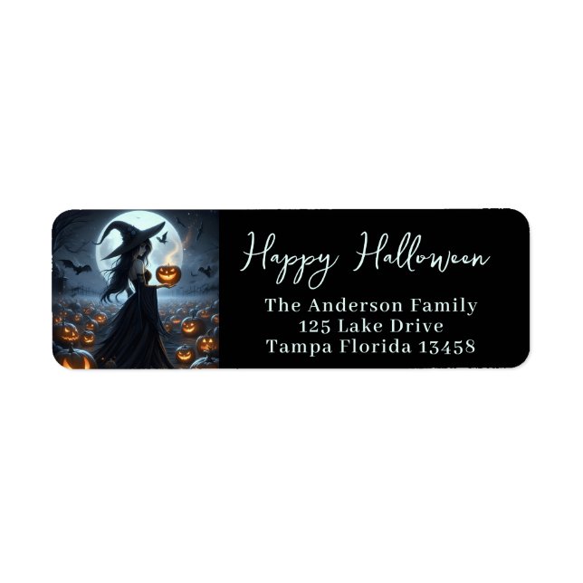 Witch in a Pumpkin Patch (Front)