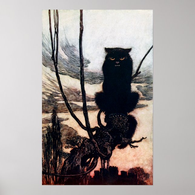 Witch in Cat Form Poster (Front)