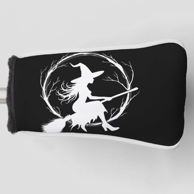 Witch in Flight  Golf Head Cover (Front)