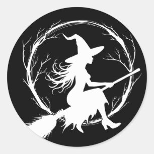 Witch in Flight Stickers