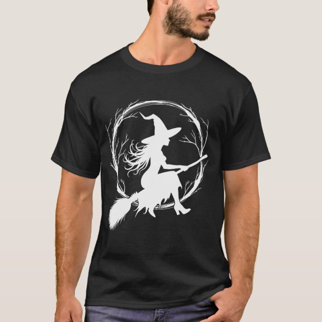 Witch in Flight T-shirt (Front)