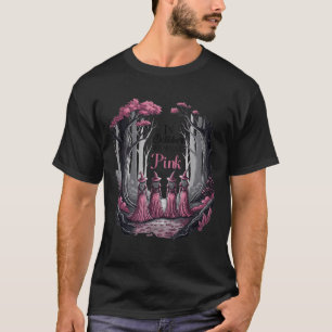 Witch In October We Wear Nk Breast Cancer Women Ha T-Shirt