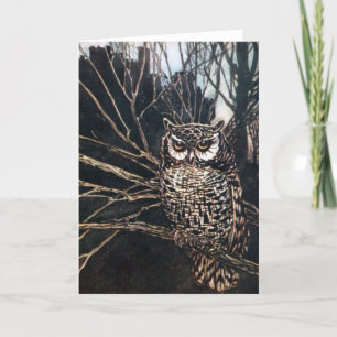 Witch in Owl Form Card