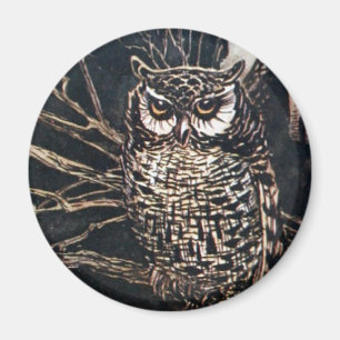 Witch in Owl Form Magnet