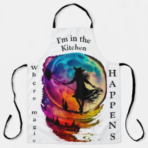 Witch in the kitchen magic All-Over Print Apron