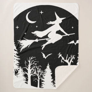 WITCH IN THE WOODS SHERPA BLANKET