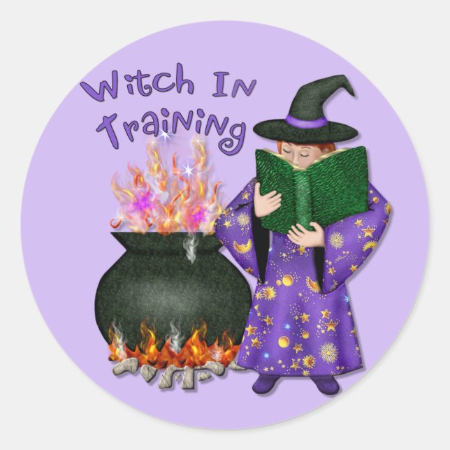 Witch in Training Sticker (Front)