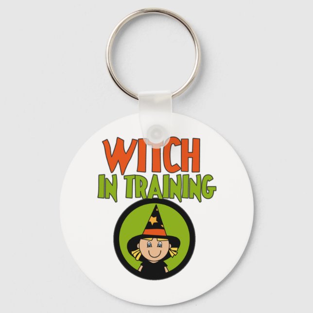 Witch in Training T-shirts and Gifts Key Ring (Front)
