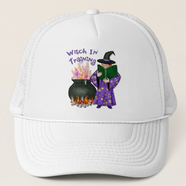 Witch in Training Trucker Hat (Front)