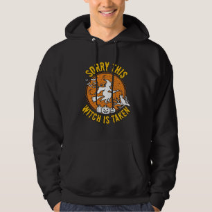 Witch Is Taken Halloween Pumpkins Cat_1 Hoodie