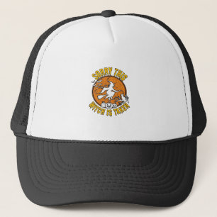 Witch Is Taken Halloween Pumpkins Cat_1 Trucker Hat