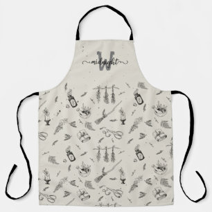 Witch Kitchen Herbs Grimoire All-Over Print Apron
