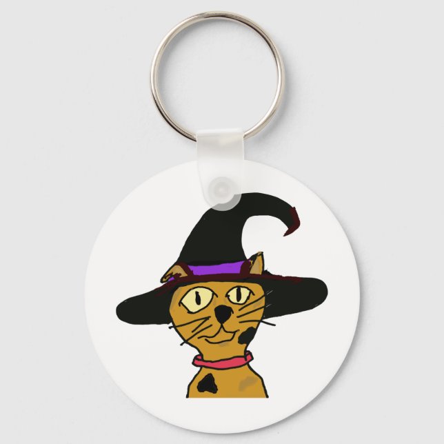 Witch Kitty Key Ring (Front)