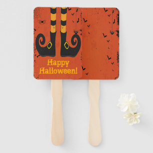 witch legs Halloween Hand Fan