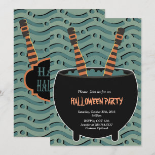 witch legs Halloween Invitation