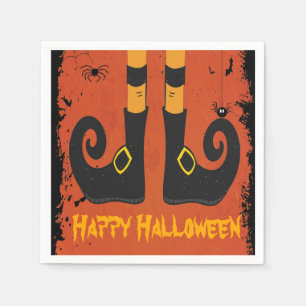 witch legs Halloween Napkin