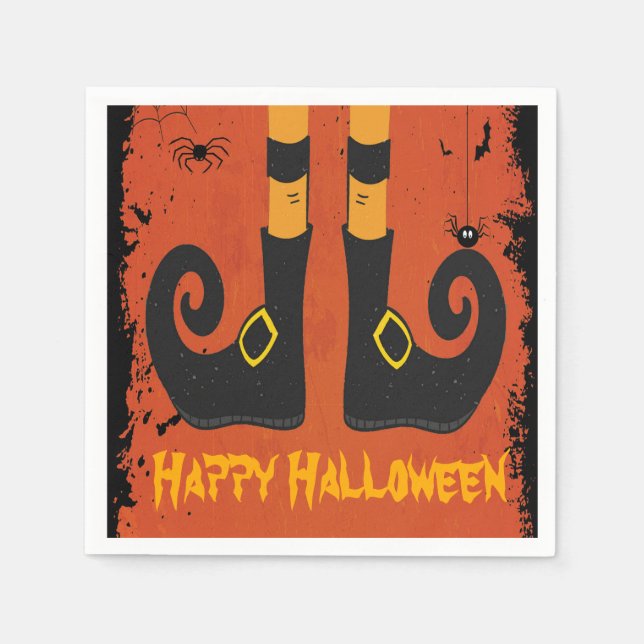 witch legs Halloween Napkin (Front)