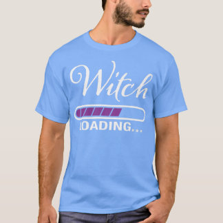 Witch Loading Pentagram Witchcraft Wicca Magic Pen T-Shirt