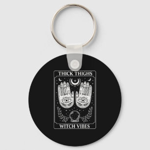 Witch lover witchy halloween spooky thick thighs key ring