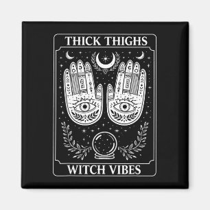 Witch lover witchy halloween spooky thick thighs magnet