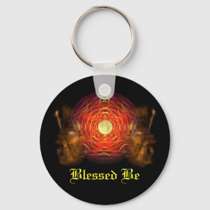 Witch Magic Pentagram Key Ring