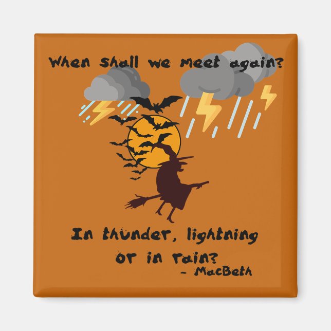 Witch Meeting Magnet (Front)