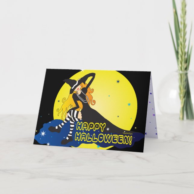 witch & moon_1 card (Front)